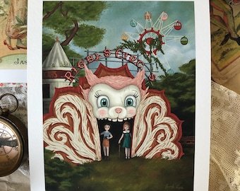 Rigby's Circus Giclée Art Print 5x7"
