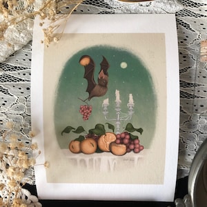 Fruit Bat Giclée Art Print 5x7"