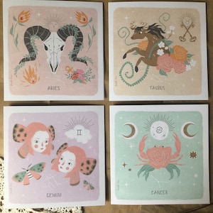 Zodiac Greeting Cards - Star Sign, Astrology Cards