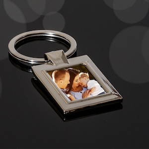 Square Photo Keyring / Personalised Keyring / Personalized Keyring / Photo Keyring