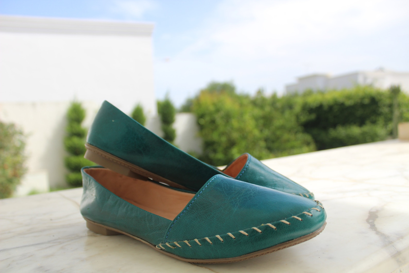 ballet flat genuine goat leather artcraft