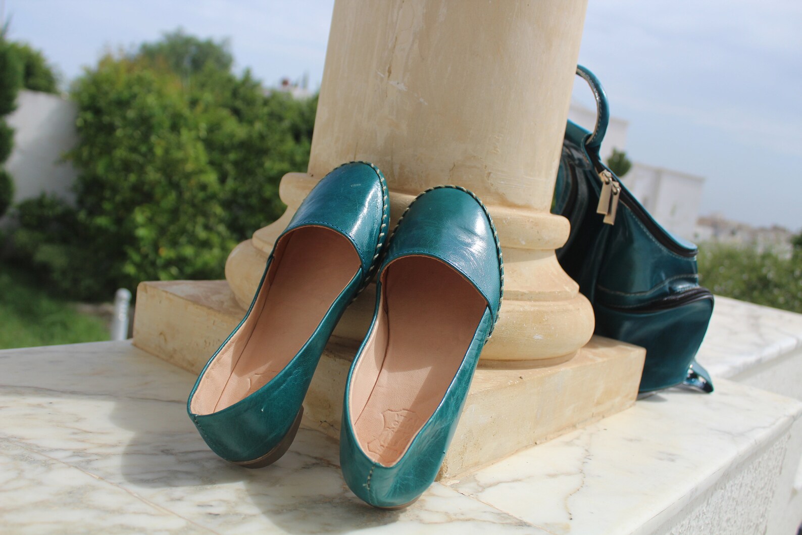 ballet flat genuine goat leather artcraft