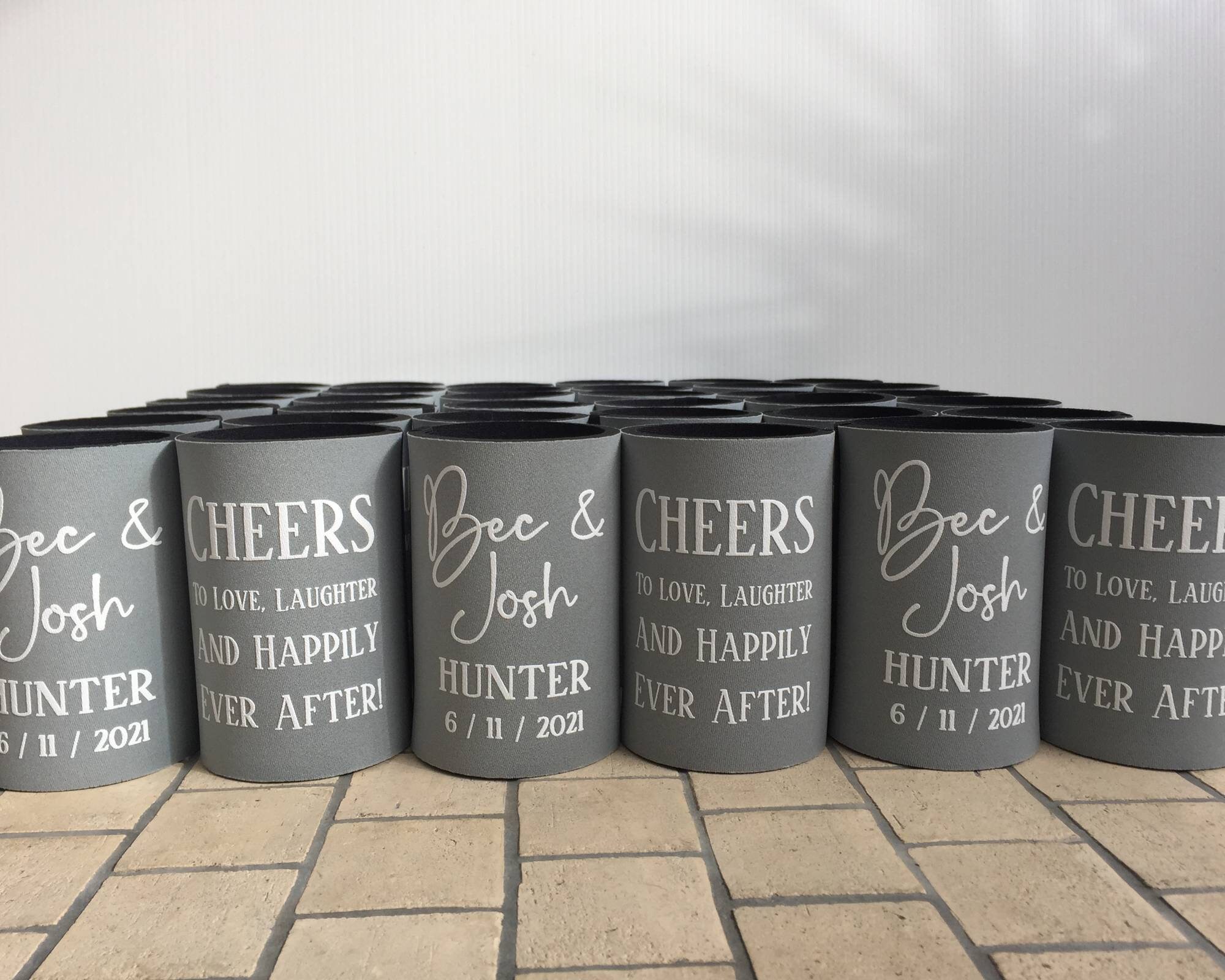 Wedding Stubby Holder. 5mm neoprene Wedding Stubby Holder with Etsy