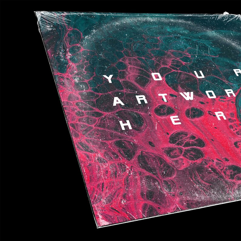 Download Vinyl Record Mockup PSD Photoshop / Wrinkled foil sleeve and | Etsy