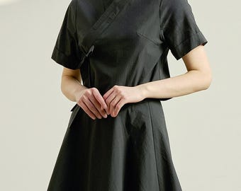 Women's Wrap Skirt Korean Modern Hanbok Skirt, TETEROT SALON Dano Mini Skirt 2colors 단오 미니치마
