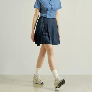 Women&#39;s Wrap Skirt, High waist skirt Korean Hanbok skirt TETEROT SALON Muji Cotton 5colors 무지 면 미니 허리치마