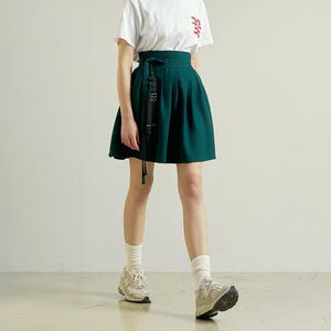 Women&#39;s Wrap Skirt, High waist skirt Korean Hanbok Mini skirt TETEROT SALON Danbi 4colors 단비 미니 허리치마
