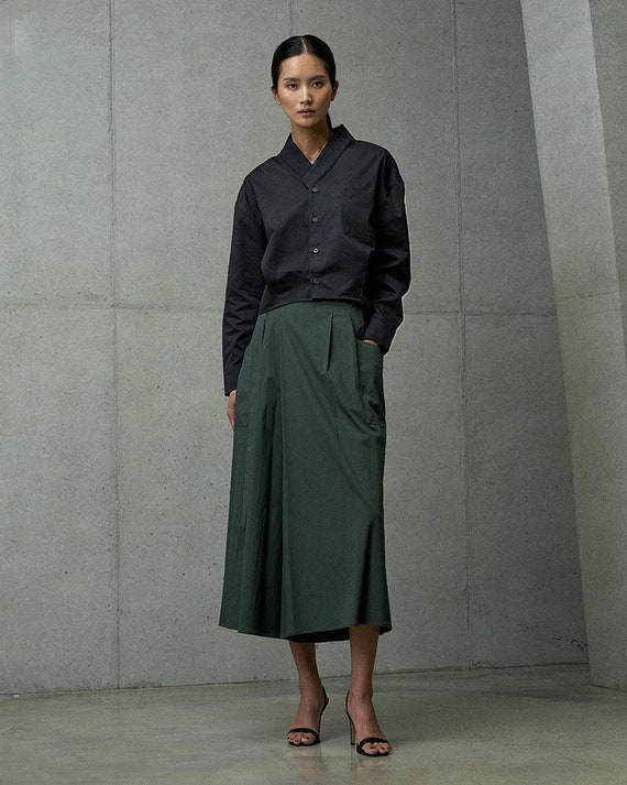 Women s Clothing Korean Modern Hanbok Shirts Summer Cotton Top Short Sleeve Shirts TETEROT Salongwanghallu Shirt 2 Colors Etsy Canada