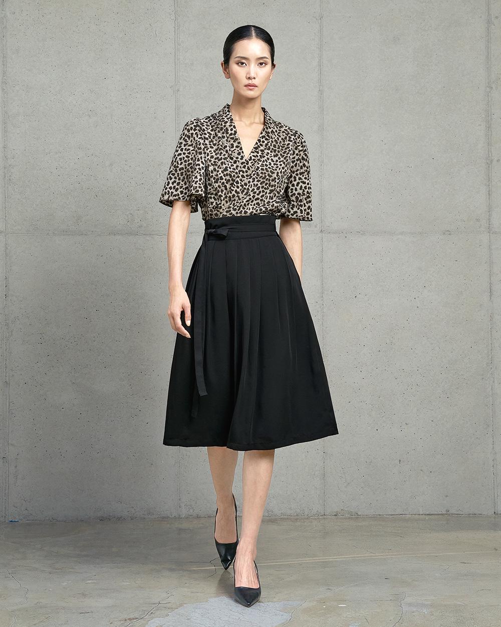 Modern Hanbok Wrap Skirt – Teterot Salon Midi Skirt 4colors 찰랑