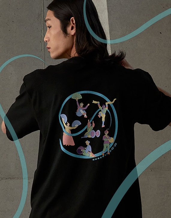 UNISEX T-shirt Kpop Street Fashion Oversized Top Traditional