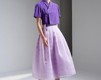 Modern Korean Hanbok Wrap Skirt TETEROT SALON Wi-Fi Wrap Skirt - 2colors 와이파이 허리치마