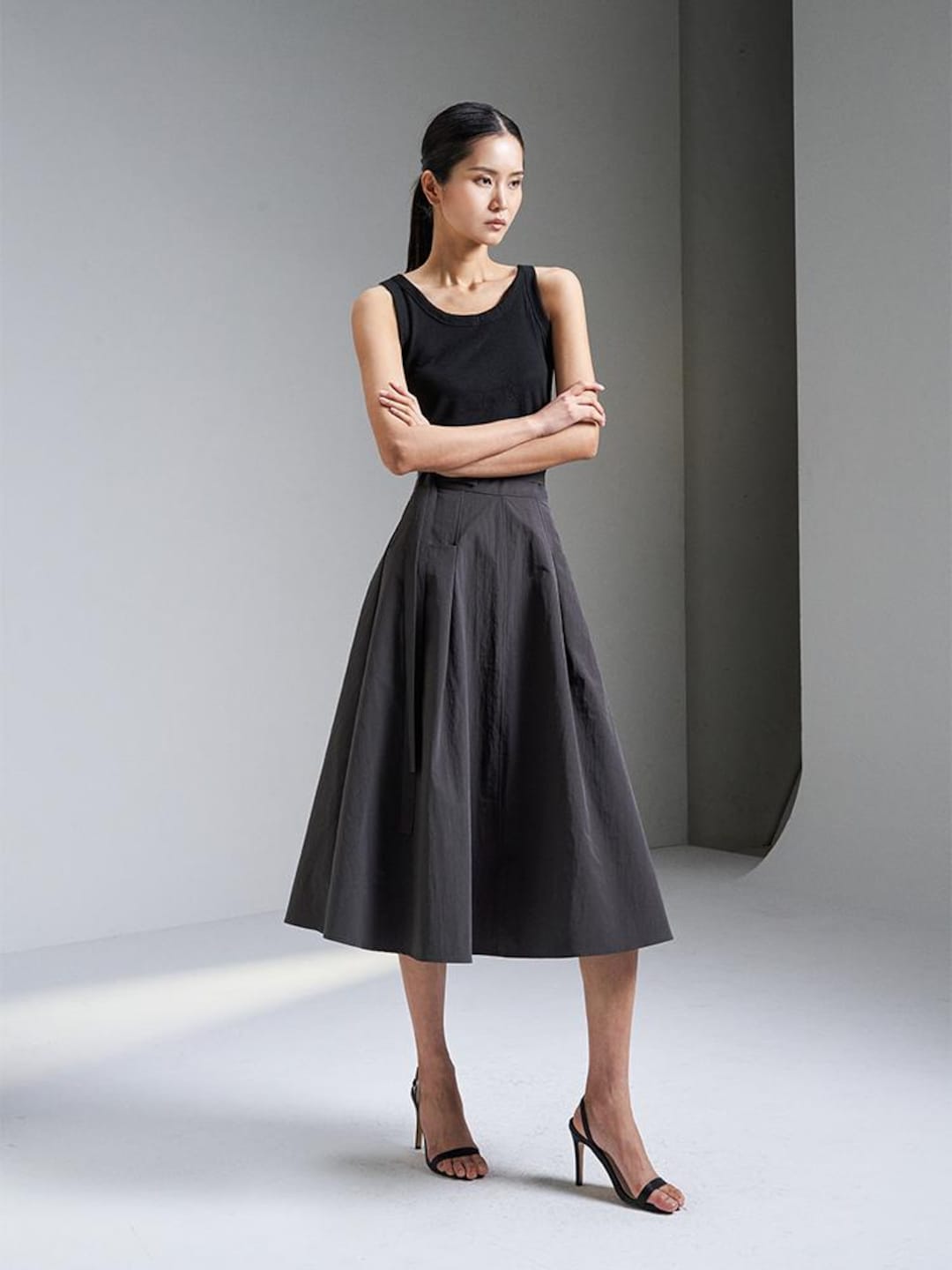 Modern Korean Hanbok Wrap Skirt TETEROT SALON Sunrise Wrap Skirt