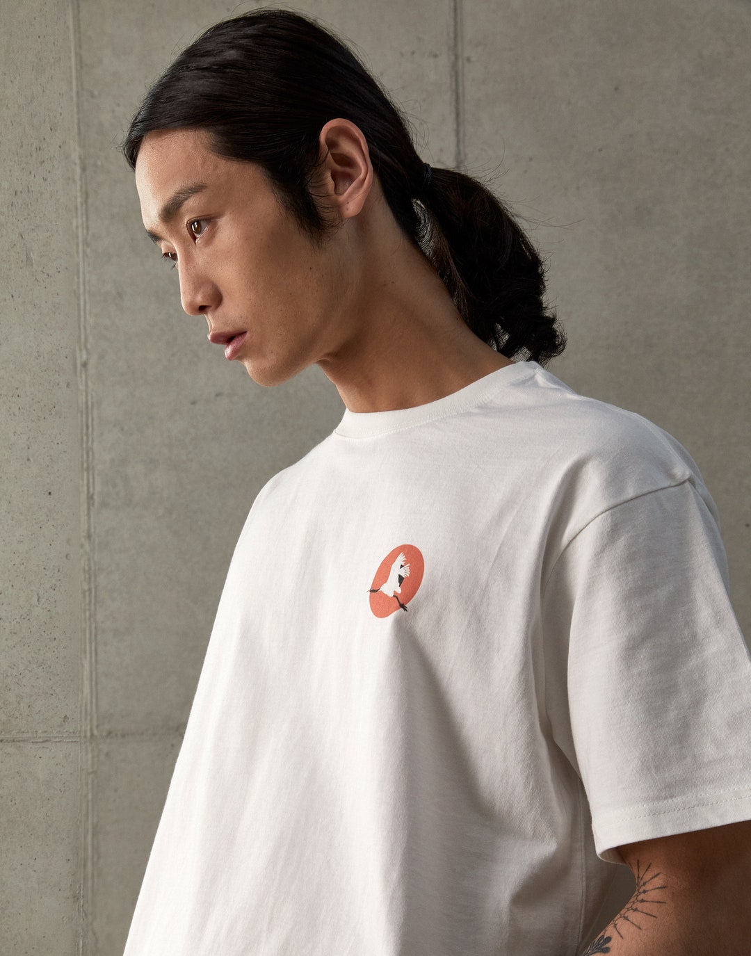 [GRAVER]韓国人気★2-PACK DRAWING SMILE LOGO SHORT SLEEVE TEE acme de la vie Unisex Script Logo Printing Short Sleeve Tee