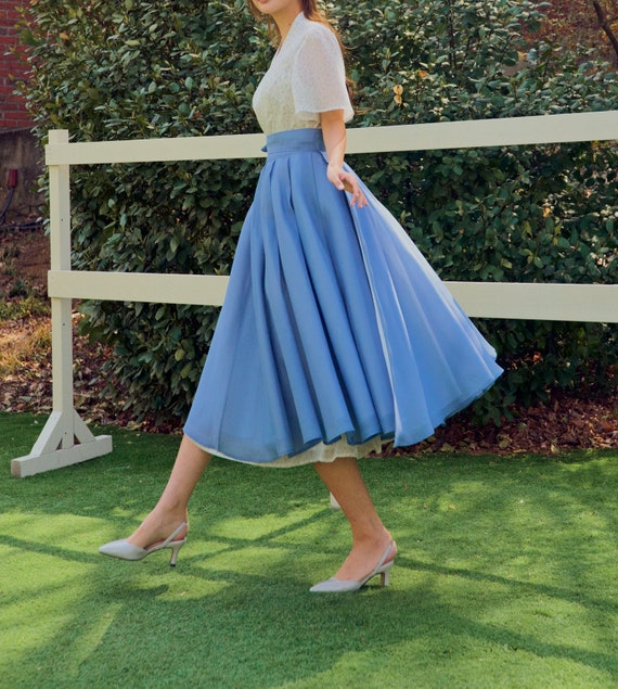 Korean Modern Hanbok Skirt Women s Traditional Wrap Skirt TETEROT SALON Neouljalag Blue T1I06B194 Etsy Canada