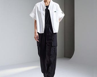 Unisex Jogger Pants – Modern Hanbok Style, Teterot Salon Yonghodo Anorak Cargo Pants 용호도 아노락 카고 바지