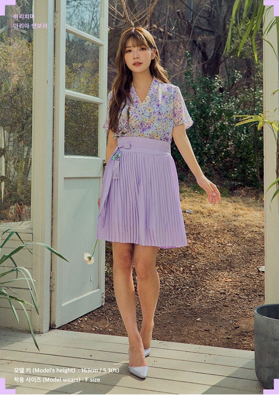 Women's Wrap Skirt Korean Modern Hanbok Mini Skirts TETEROT SALON