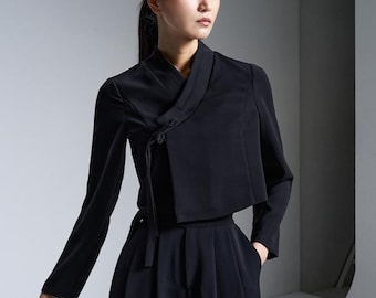 Modern Korean Hanbok Jacket-inspired jeogori TETEROT SALON Munyeommusang Jeogori 무념무상 저고리
