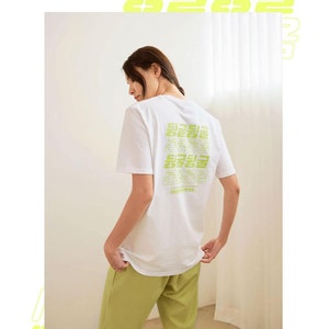 UNISEX T-Shirt K-fashion Korean White Tshirt Oversized Vintage tshirts Gifts for her/he TETEROT SALON Dwing-Gul Dwing-Gul 뒹굴뒹굴 T1J03B005