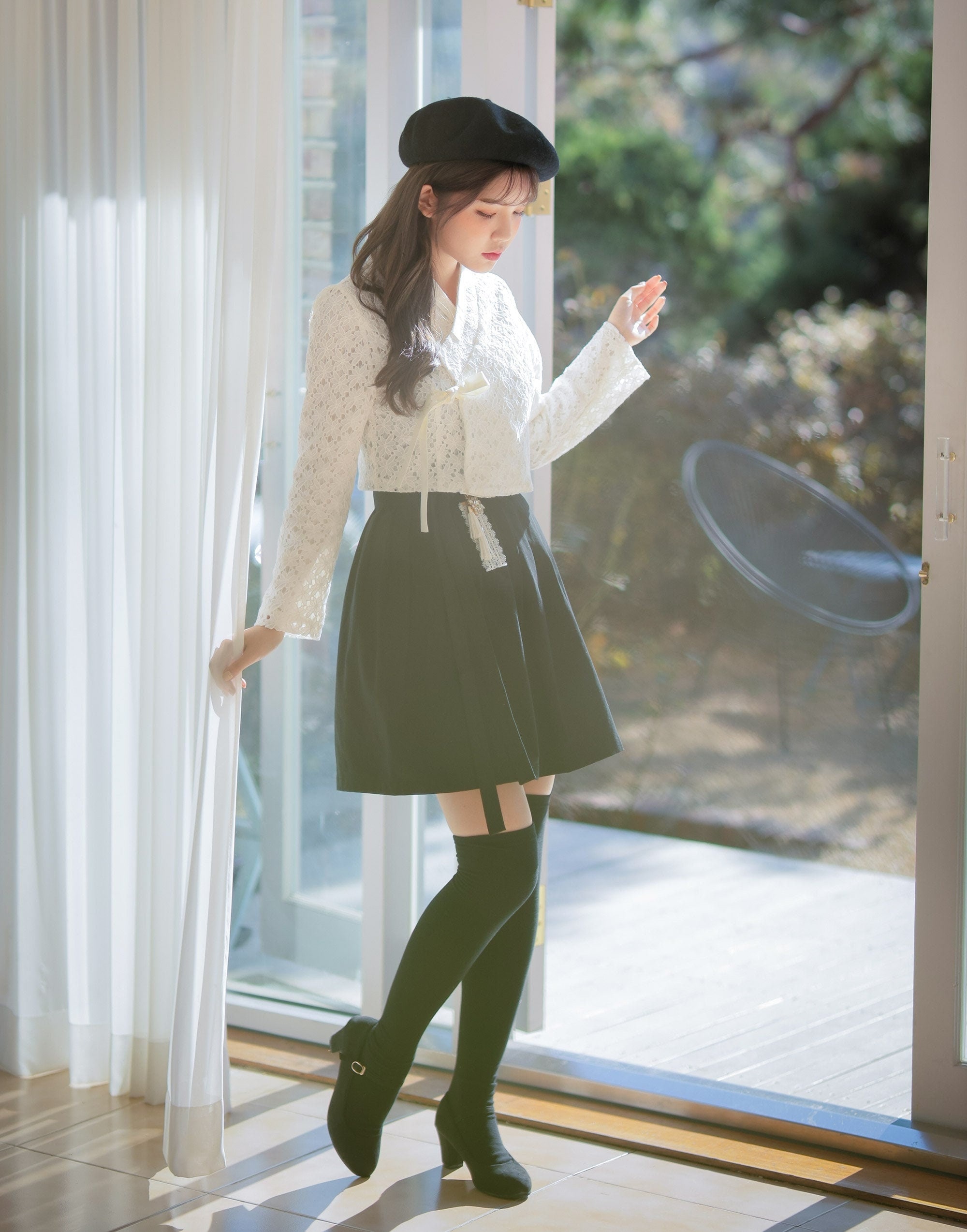 Women's Wrap Skirt Korean Modern Hanbok Traditional Kpop TETEROT Women's Wrap Skirt Korean Modern Hanbok Traditional Kpop TETEROT