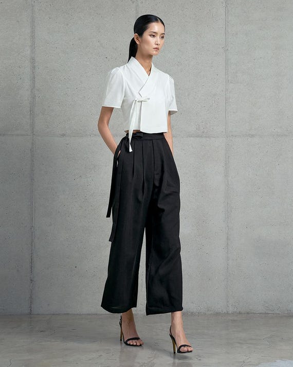 Hanbok Loose Fit Pants for Office Worker Urban Summer TETEROT