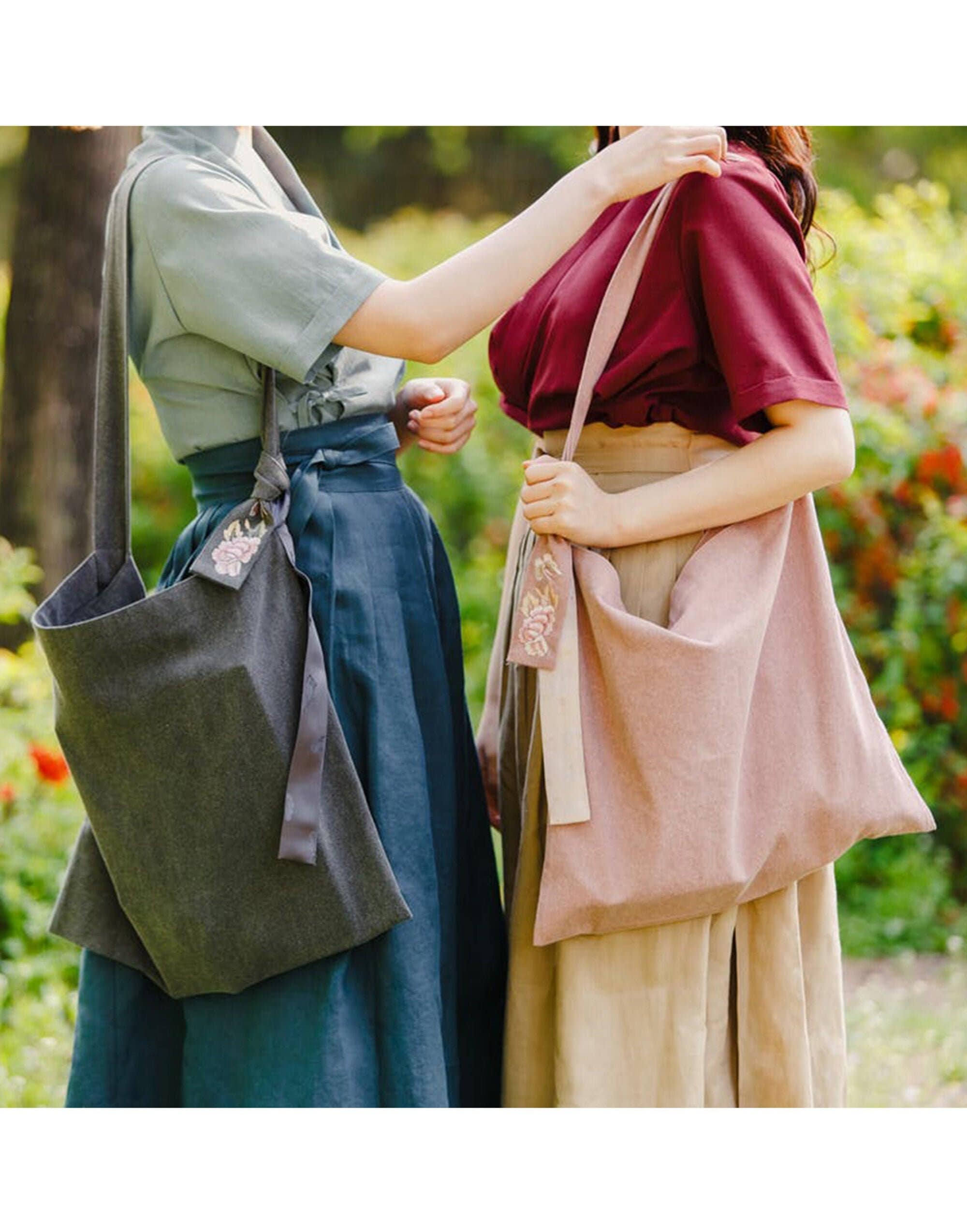 Cotton Tote Bag TETEROT SALON Peony Butterfly Daily (8 Colors