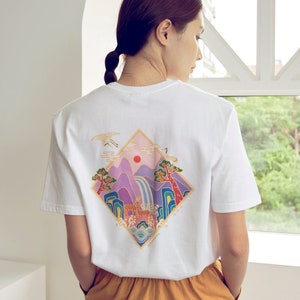 【TETEROT SALON 】 ユニセックス福Tシャツ/LUCK 韓国 UNISEX T-shirt Kpop Street Fashion Oversized Traditional