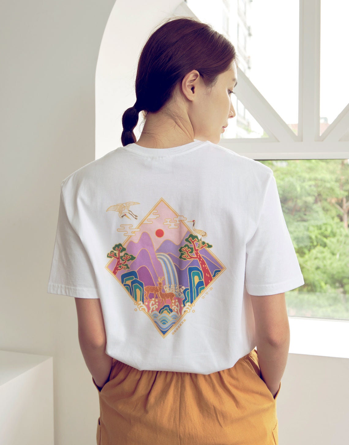 UNISEX T-shirt Kpop Street Fashion Oversized Traditional