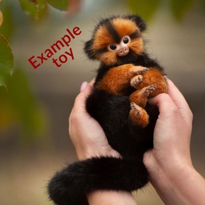 Made to order! Golden Marmoset Monkey Realistic stuffed toy