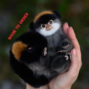 Made to order! Marmoset Monkey Realistic stuffed toy