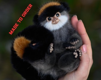 Made to order! Marmoset Monkey Realistic stuffed toy