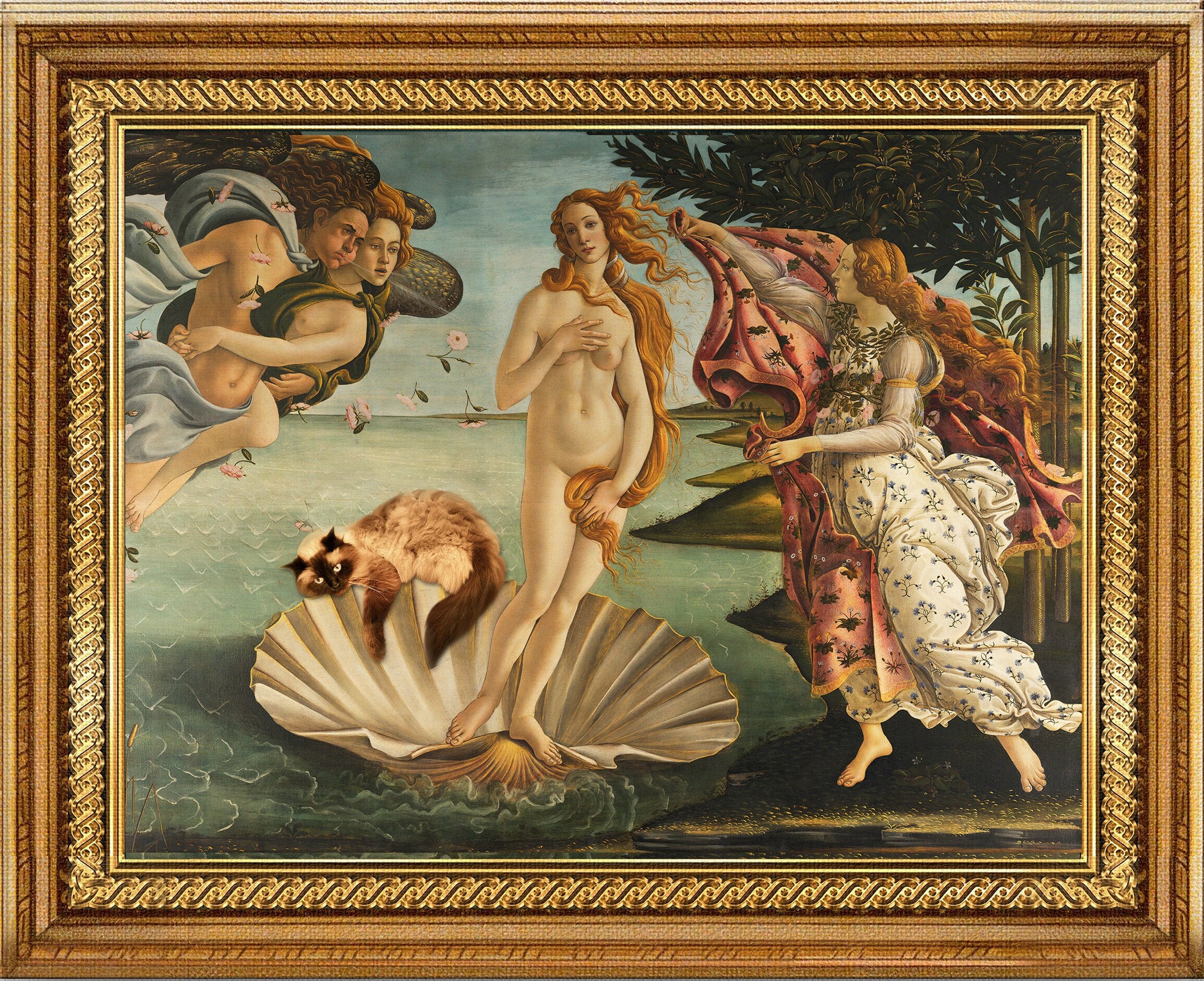 Votre Animal Dans Les Tableaux Célèbres, Léonard de Vinci, Vermeer, Boticelli, Portrait Chat, Chien,