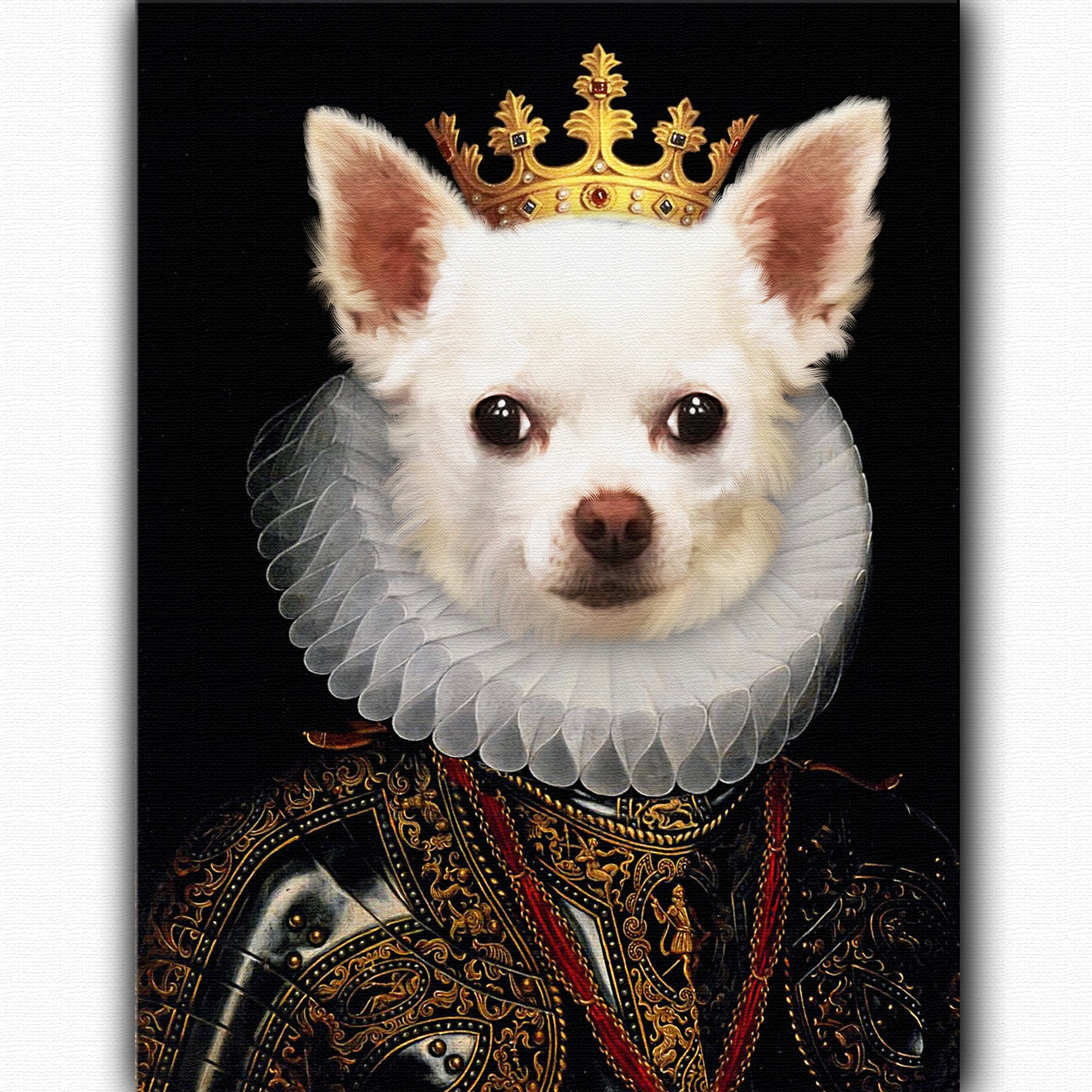 dog royal portrait
