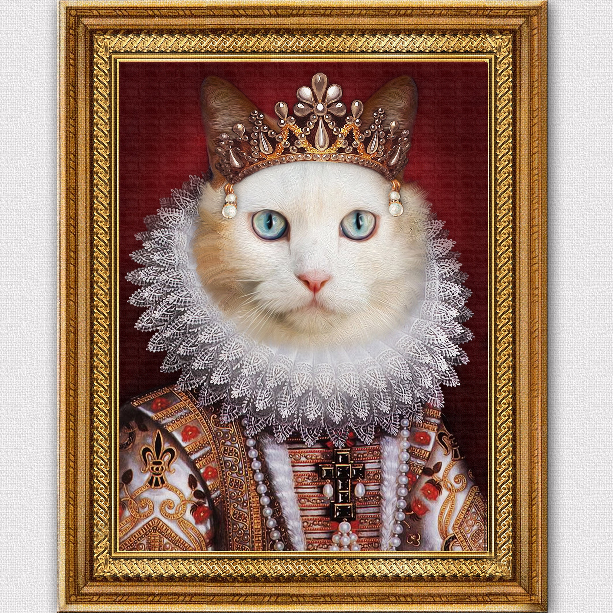 Custom Pet Portrait Renaissance Pet Portrait Regal Pet Portrait Royal Pet Portrait Custom Animal Portrait Personalized Gift