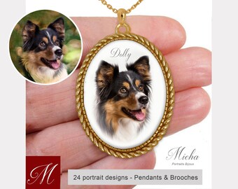 Custom Jewellery, Personalised Pet Portrait Gift,Brooch,Pet Rememberance,Pet Memorial Jewellery,Handmade,digital portrait,Birthday gift