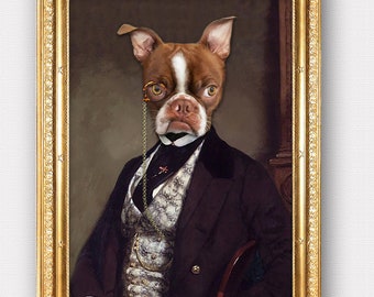 Custom Pet portrait from your photos,Romantic pet portrait,Royal Pet Portrait,Historical portrait,Cat,Dog,Fine Art print or Digital file