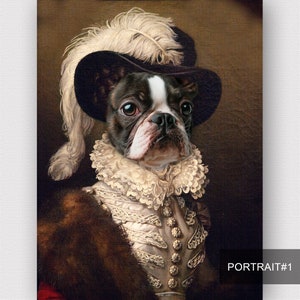 Custom Pet portrait,Romantic pet portrait,Regal pet portrait,Royal Pet Portrait,Historical portrait,Fine Art print or Digital file PORTRAIT#1