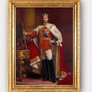 Custom king portrait,Custom portrait,Male portrait,Royal portrait,Regal portrait,Historical portrait,Fine art print or digital file only