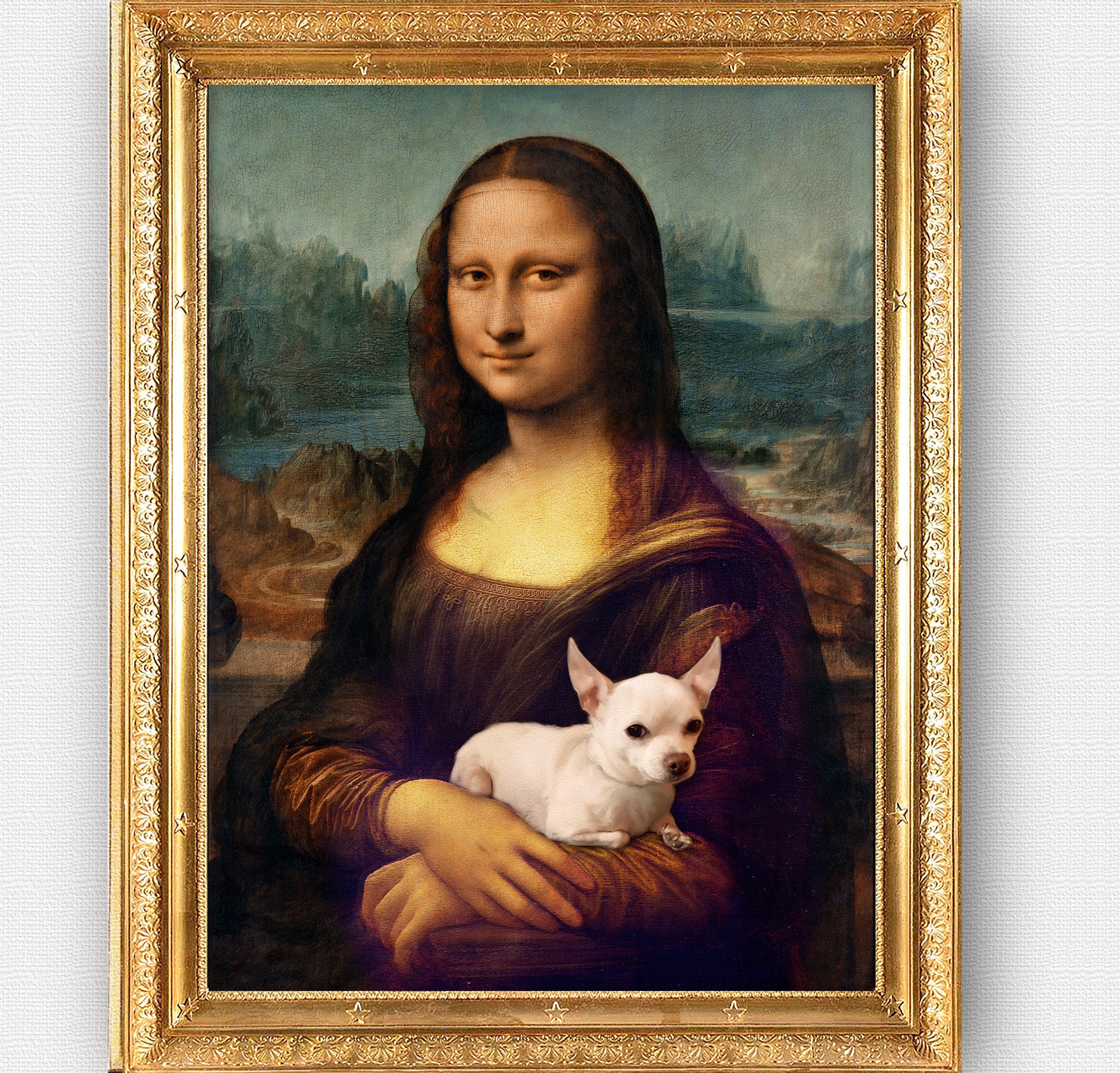 Mona Lisa Customizable Portrait for Woman, Classic Mona Lisa, Portrait From  Photo, Remastered Mona Lisa, Replace Face, Gift for Friends 
