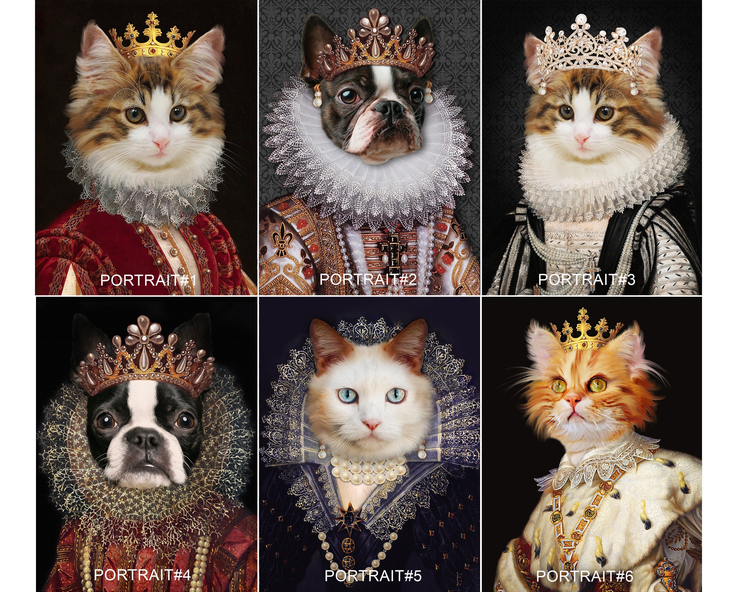 Pet Art Royal Pet Portrait Custom Pet Portraits Renaissance Pet Portrai...