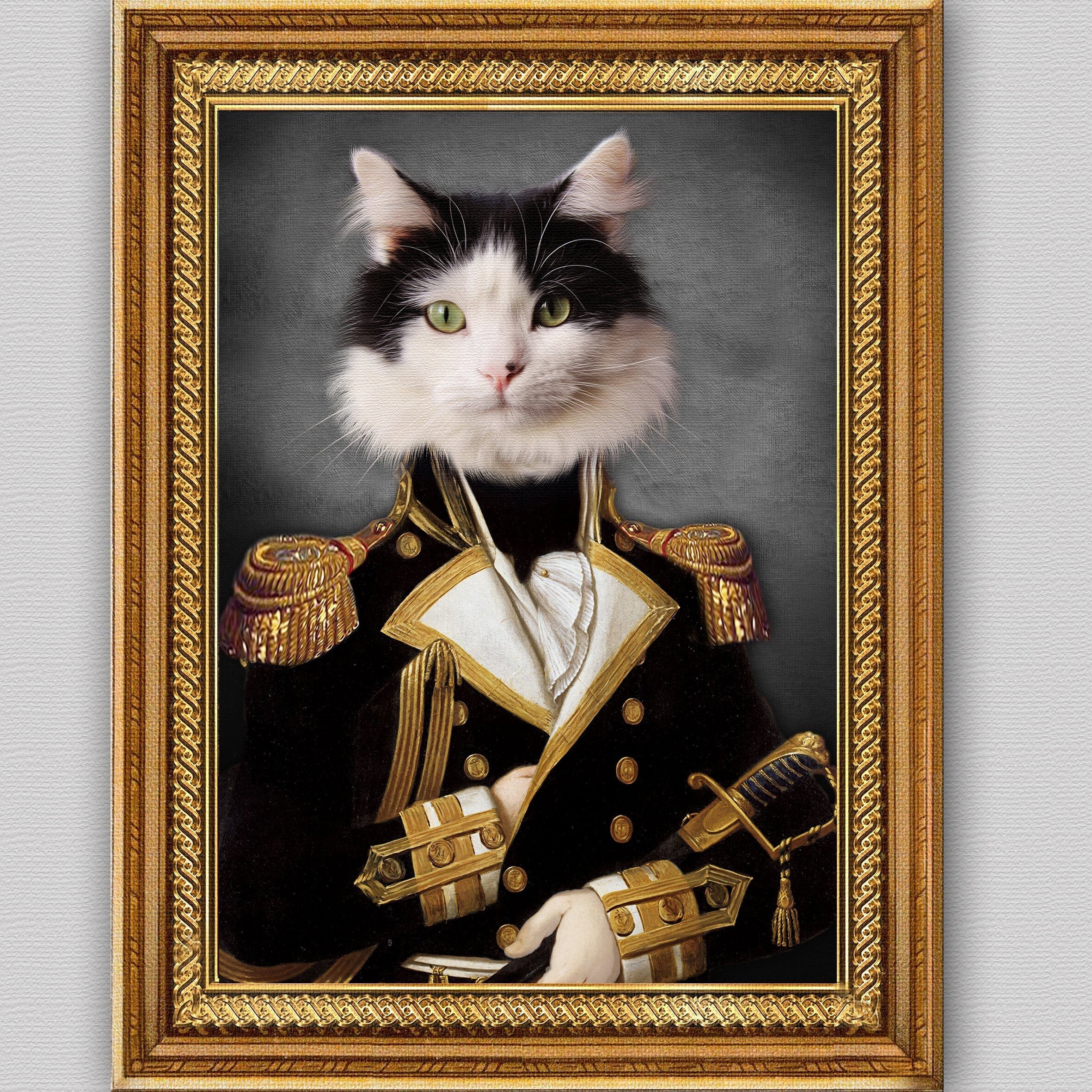 Custom Pet portrait,Military pet portrait,Regal pet portrait,Royal ...