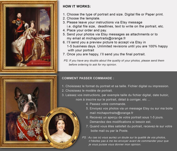 Custom Pet Portraitrenaissance Pet Portraitregal Pet Etsy