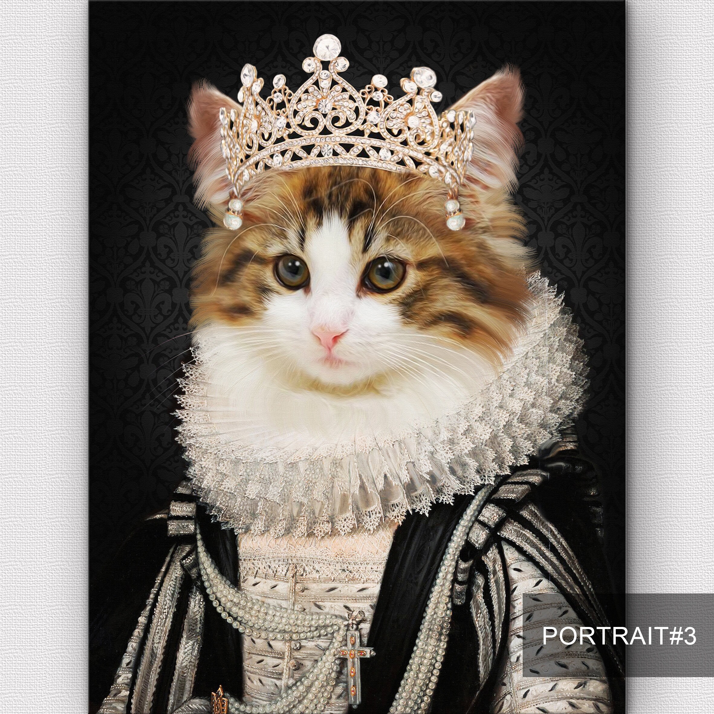 Custom Pet Portrait Renaissance Pet Portrait Regal Pet Portrait Royal Pet Portrait Historical Portrait Fine Art Print Or Digital File