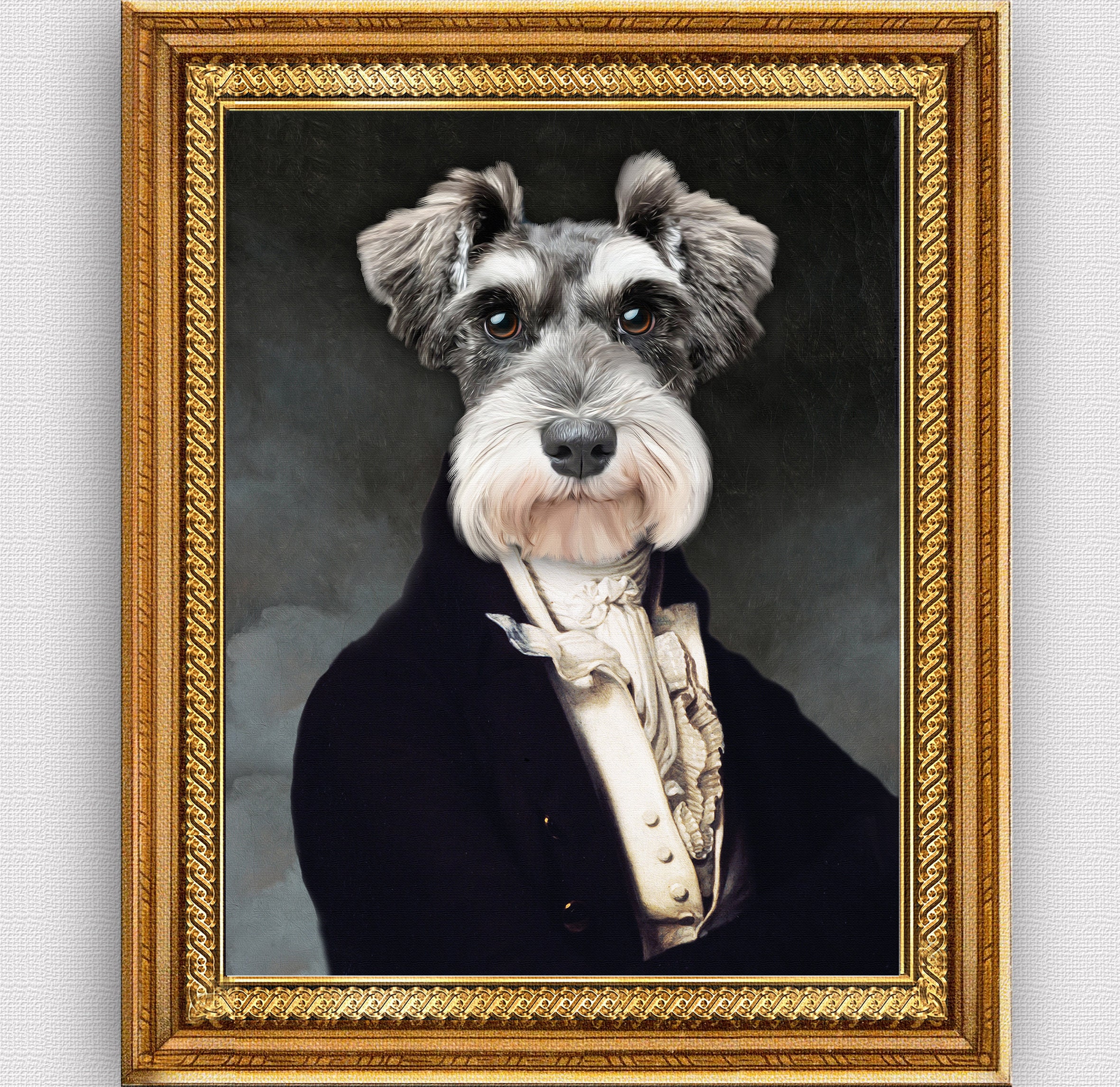 Portrait Animal Personnalisé, Portrait Romantique, Portrait Chat, Portrait Chien, Cadeau Personnalis