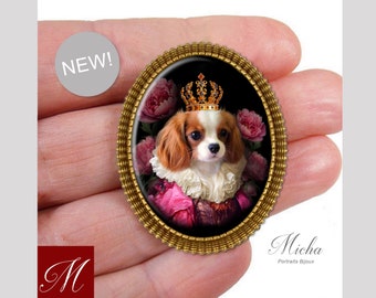 Personalised Pet Portrait Gift,Brooch,Pet Rememberance,Custom Jewellery,Pet Memorial Jewellery,Handmade,digital portrait,Birthday gift