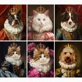 Custom Pet portrait,Renaissance pet portrait,Regal pet portrait,Royal Pet Portrait,Historical portrait,Fine Art print or Digital file product logo