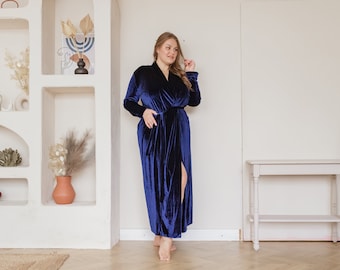 XXL velvet robe, plus size robe, velour robe, xxl bride robe, xxl bridesmaid robe