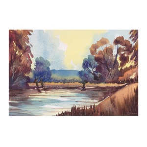Silent Pool - Watercolour print by Gemma Christie