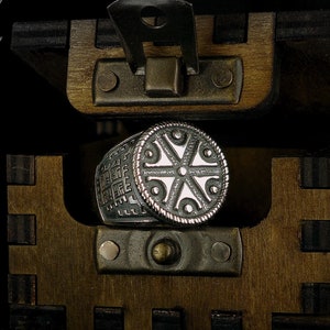 Perun Silver Slavic Signet
