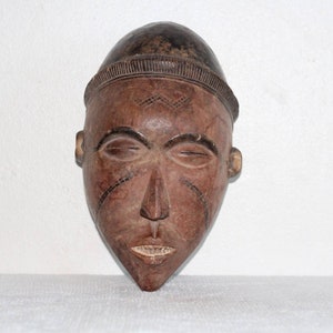 Chokwe mask. African tribal wooden mask