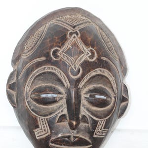 Chokwe tribal mask. African art. African mask. Home decor
